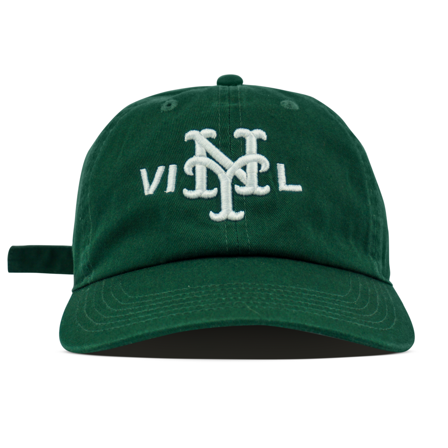Mets VINYL Dad Hat - Forest Green