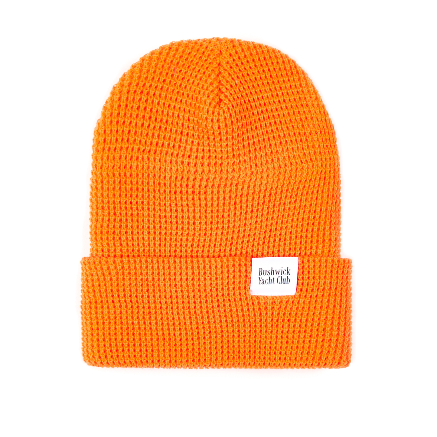 Waffle Knit Beanie - Safety Orange