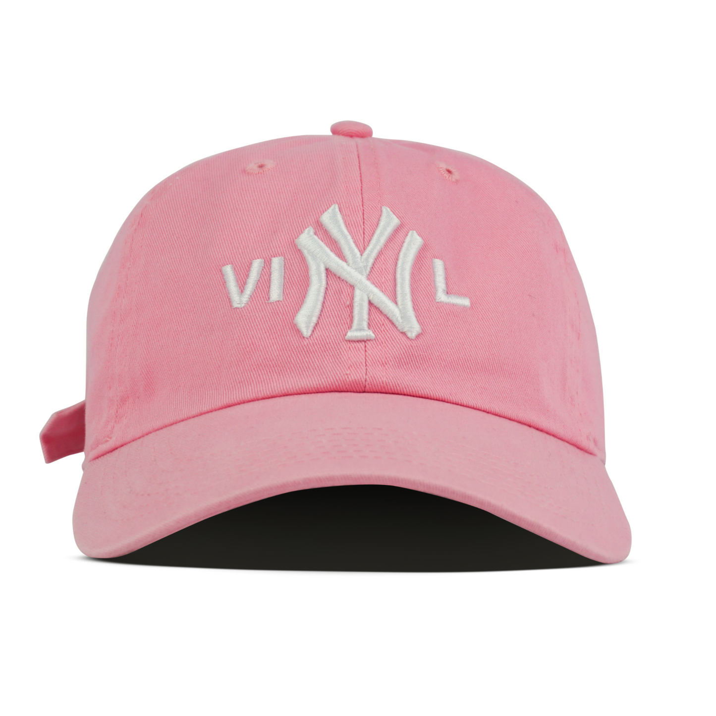 Yankees VINYL Dad Hat - Pink