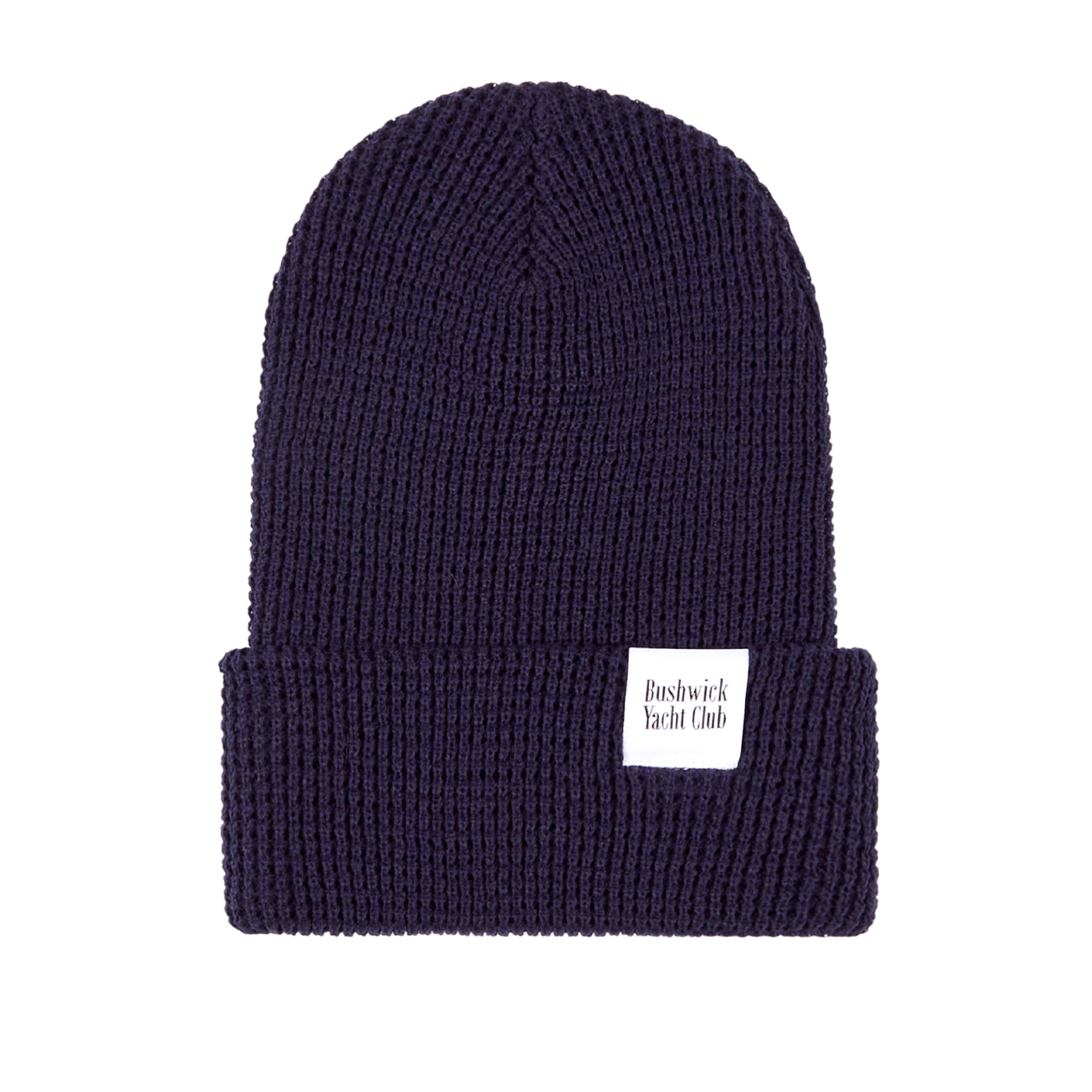 Waffle Knit Beanie - Navy